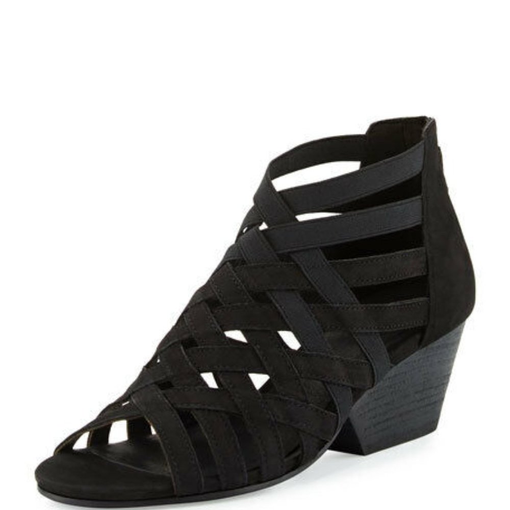 Eileen Fisher Oodle Cage Black Gladiator Sandal